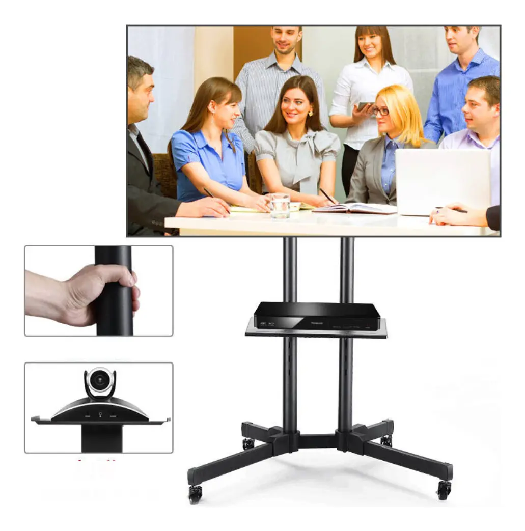 Miniatura 2 de Base TV Trolley con Mesa de 32"-75" 1500