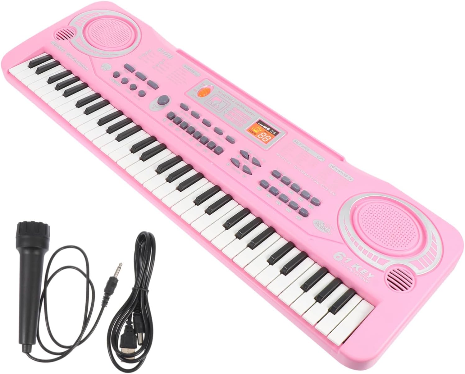 Miniatura 1 de Teclado Electronico Rosa MS-6113