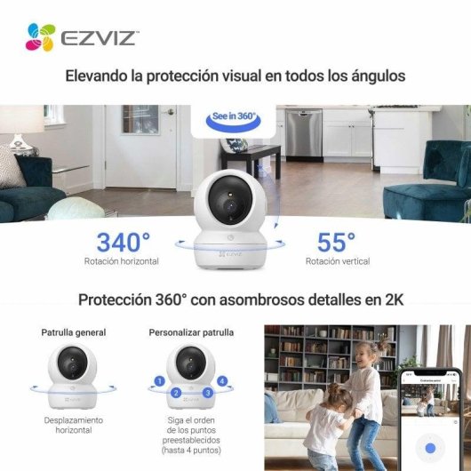 Miniatura 5 de Camara de Seguridad WiFi EZVIZ H6c Pro 2k 3MP