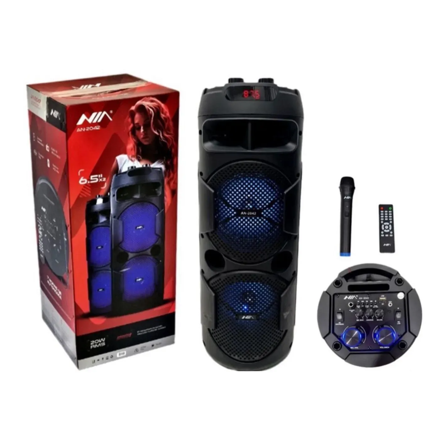 Miniatura 3 de Cabina 6.5" Doble NIA AN-2042 Recargable