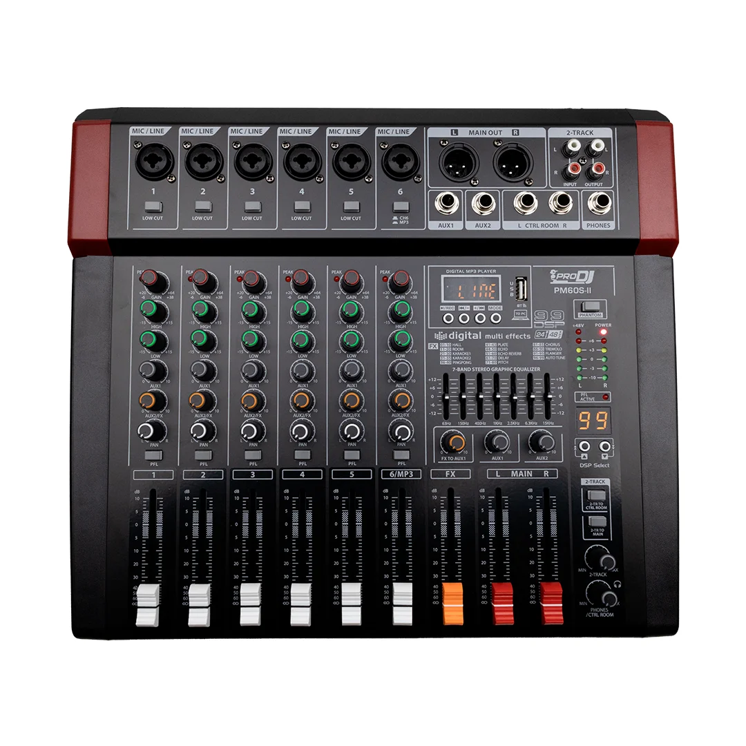 Miniatura 1 de Consola Pro DJ PM 60S-II  6CH