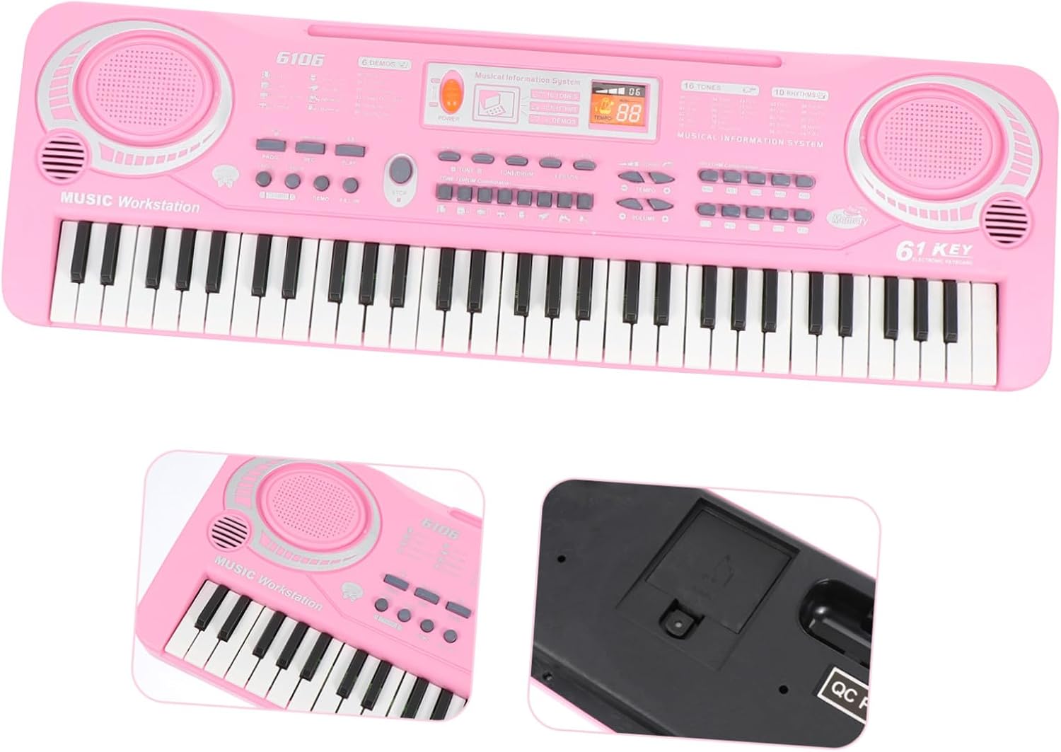 Miniatura 2 de Teclado Electronico Rosa MS-6113